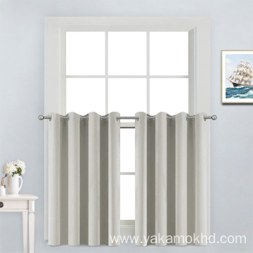 Cream Short Window Curtains